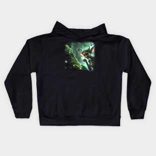 Fairy in the magical forest Kids Hoodie